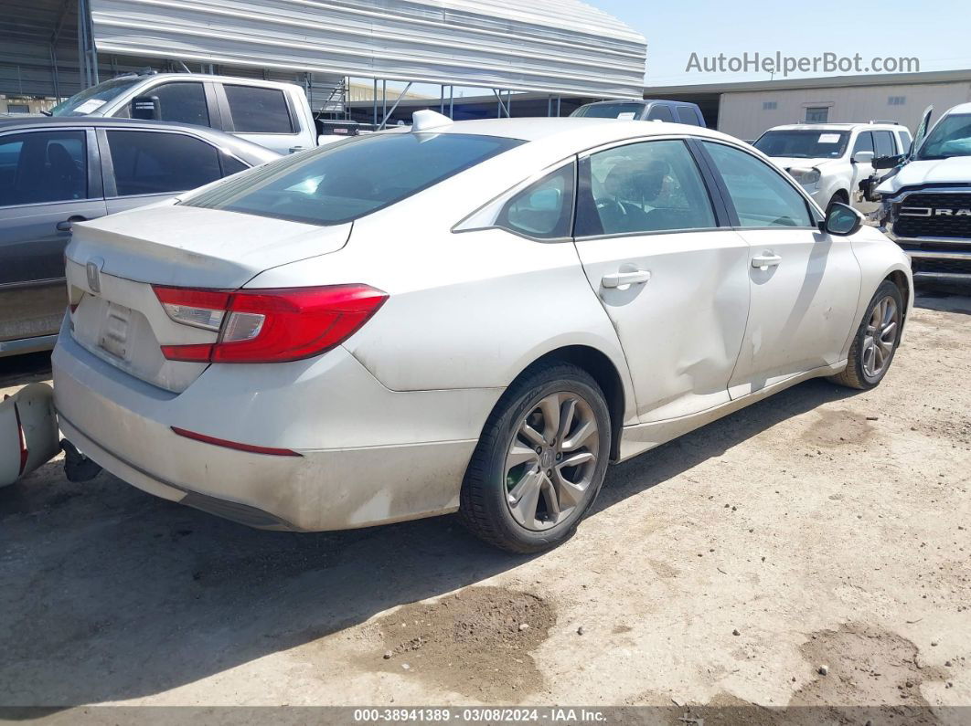 2019 Honda Accord Lx White vin: 1HGCV1F15KA118709