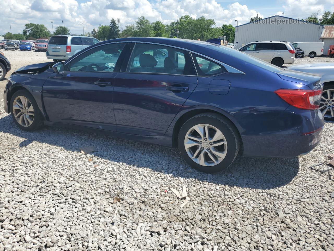 2019 Honda Accord Lx Blue vin: 1HGCV1F15KA141603