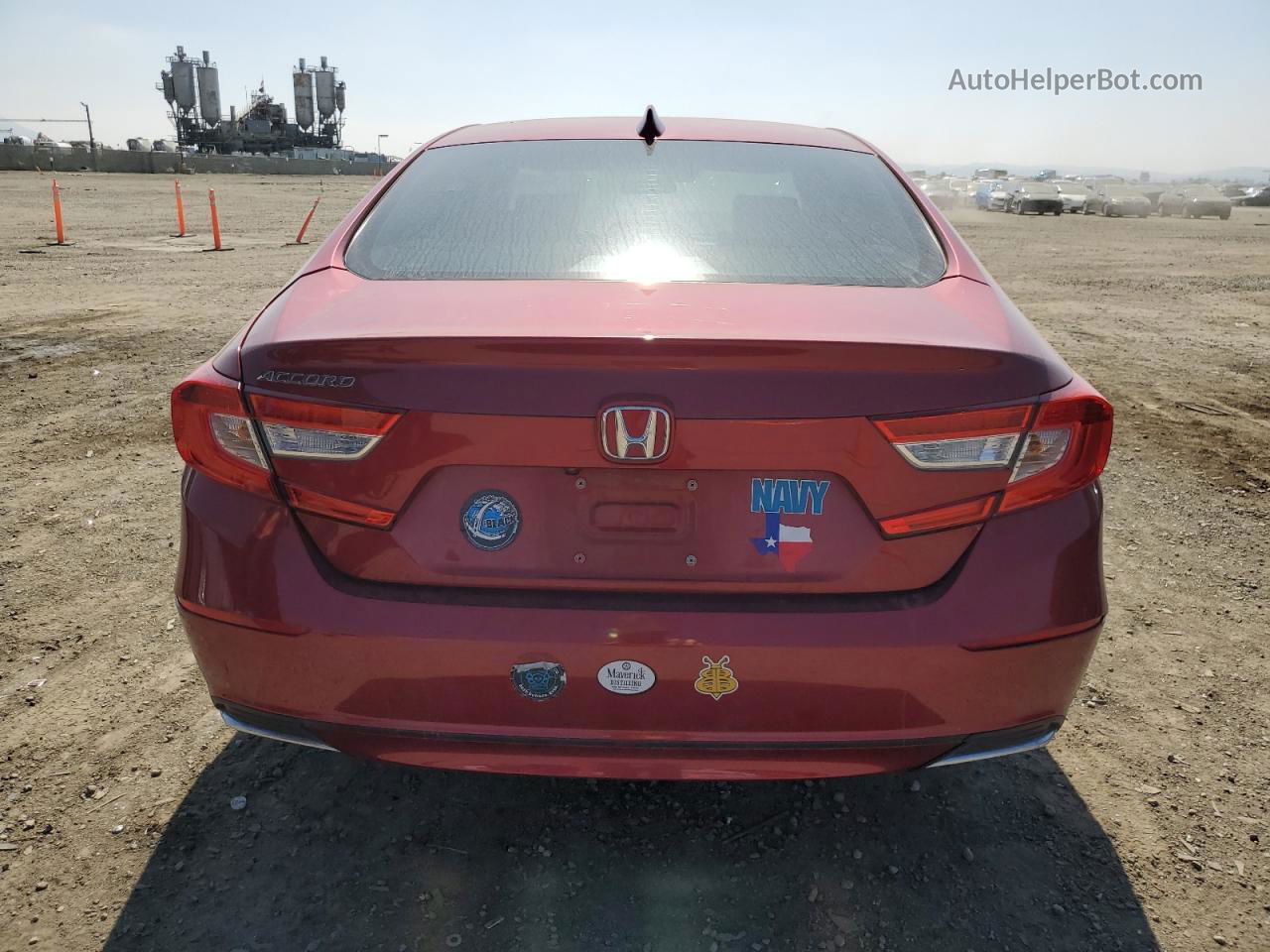 2019 Honda Accord Lx Красный vin: 1HGCV1F15KA155100