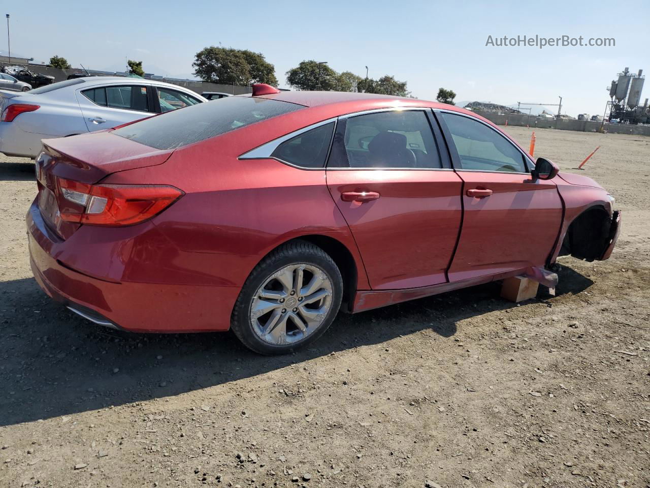 2019 Honda Accord Lx Red vin: 1HGCV1F15KA155100