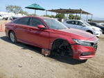 2019 Honda Accord Lx Red vin: 1HGCV1F15KA155100