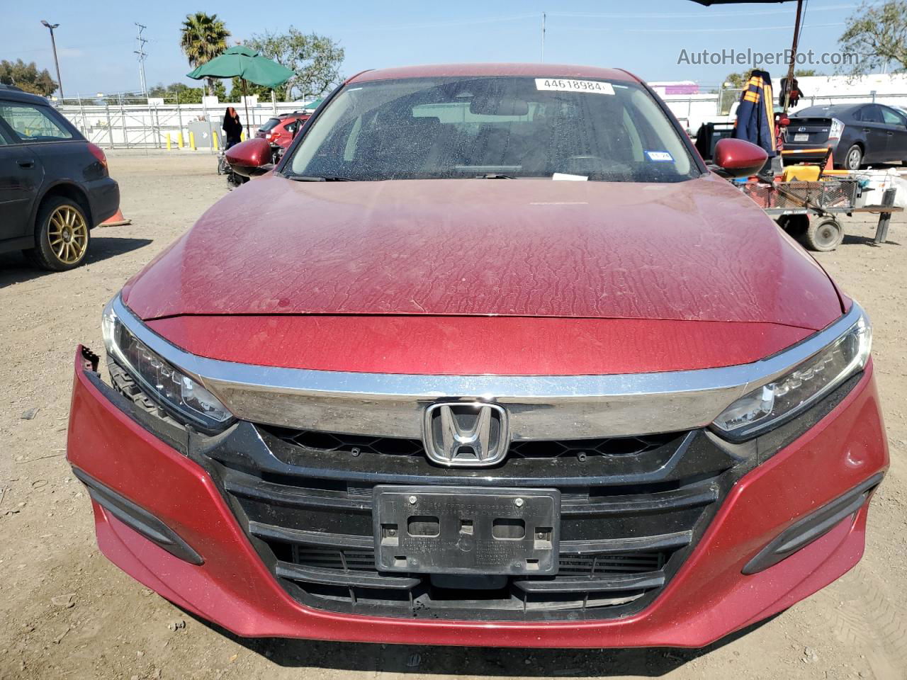 2019 Honda Accord Lx Red vin: 1HGCV1F15KA155100