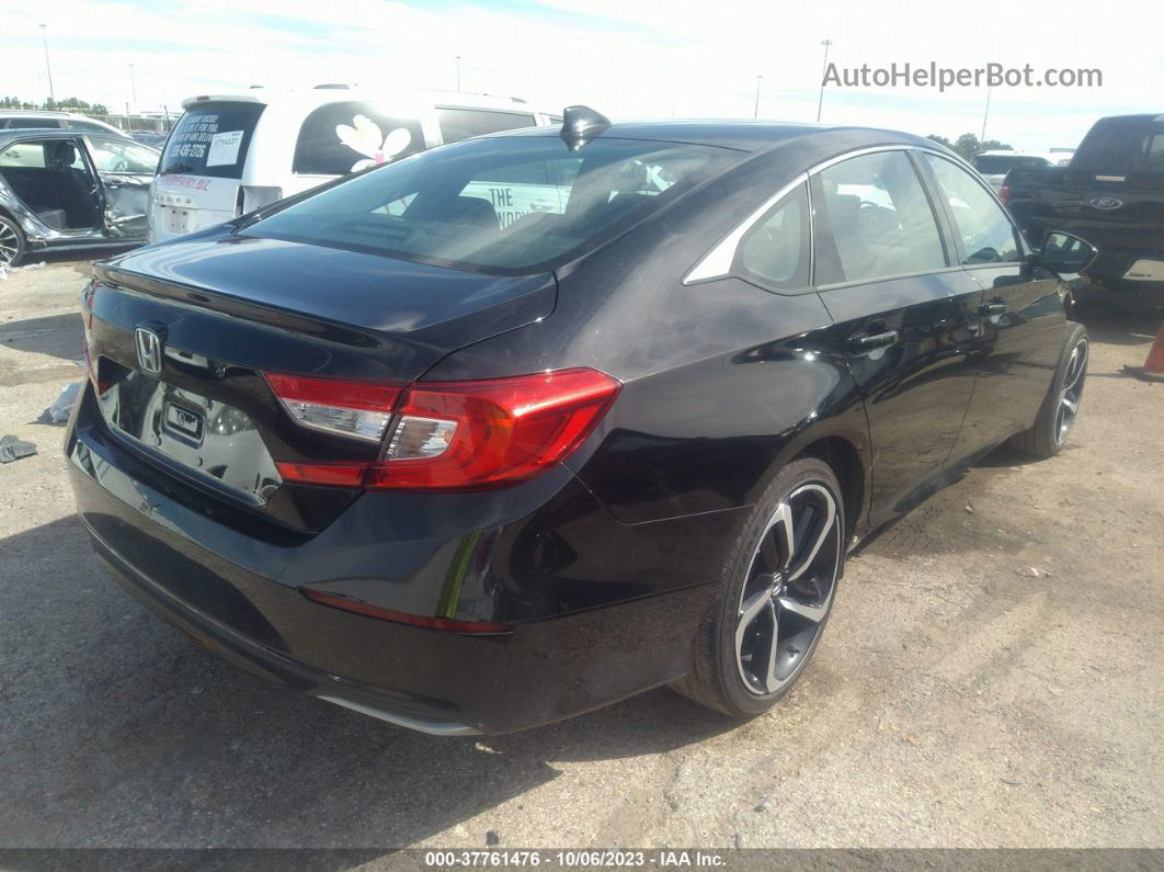 2020 Honda Accord Lx Black vin: 1HGCV1F15LA003383