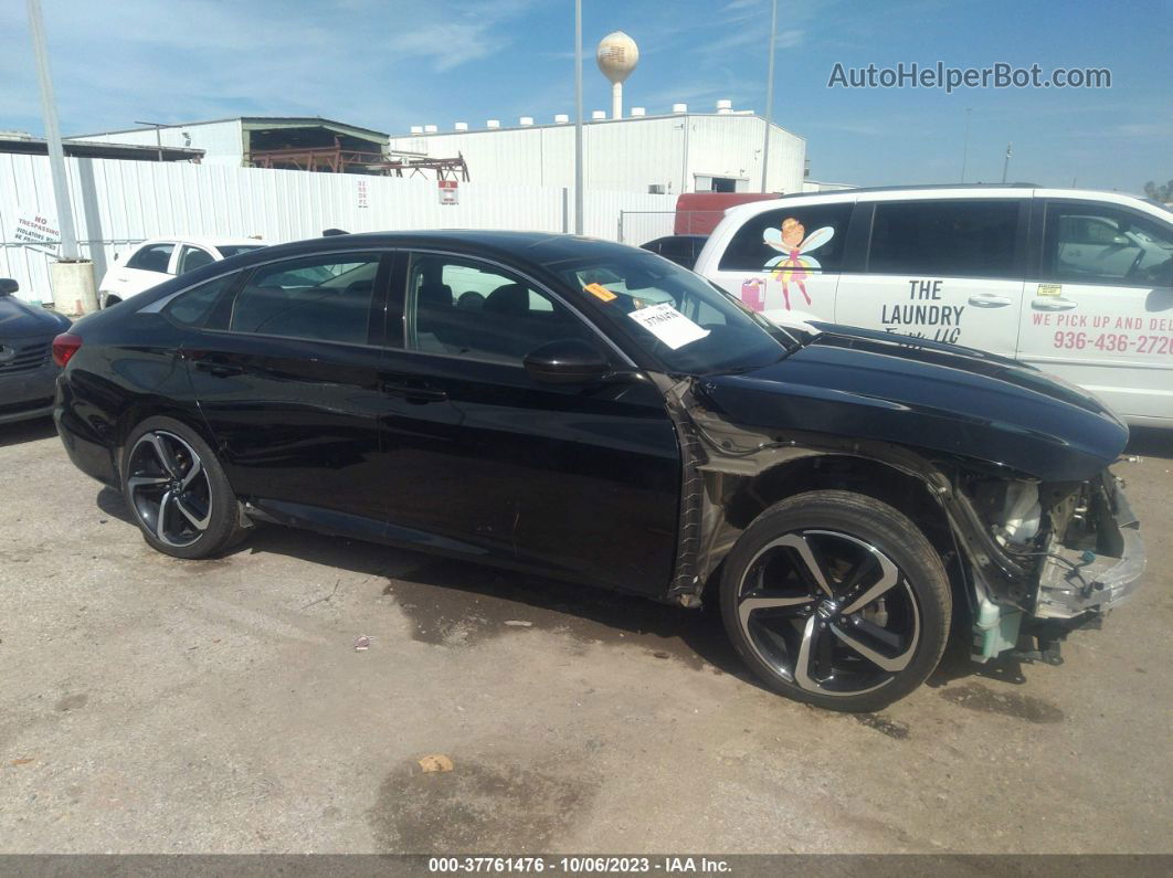 2020 Honda Accord Lx Black vin: 1HGCV1F15LA003383