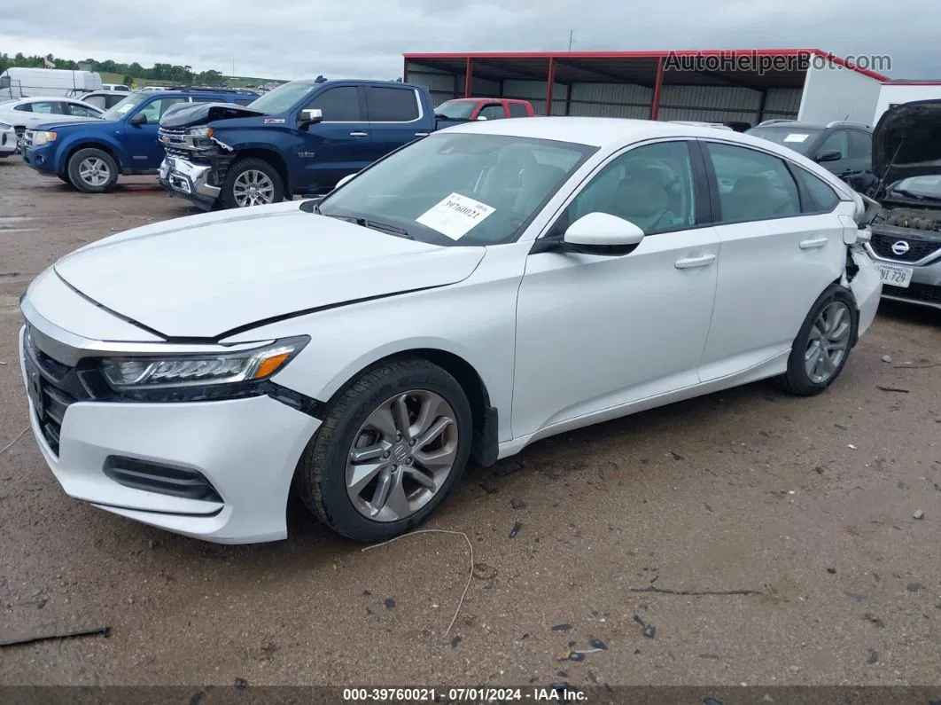 2020 Honda Accord Lx White vin: 1HGCV1F15LA061929