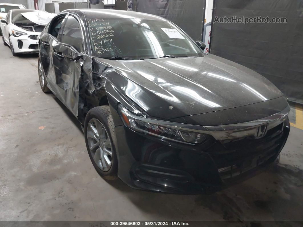 2020 Honda Accord Lx Black vin: 1HGCV1F15LA088810