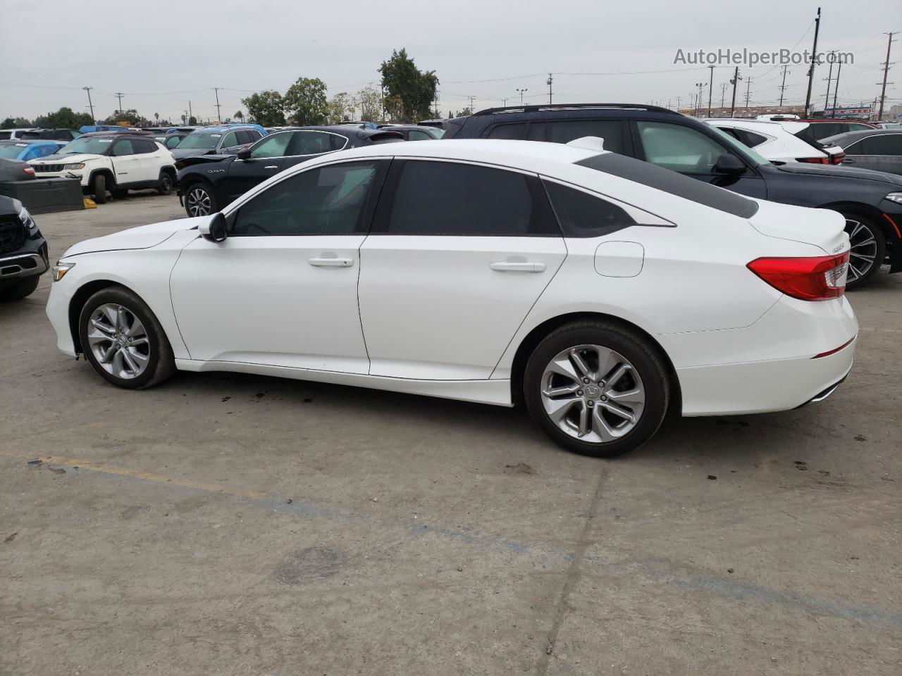 2020 Honda Accord Lx White vin: 1HGCV1F15LA092971