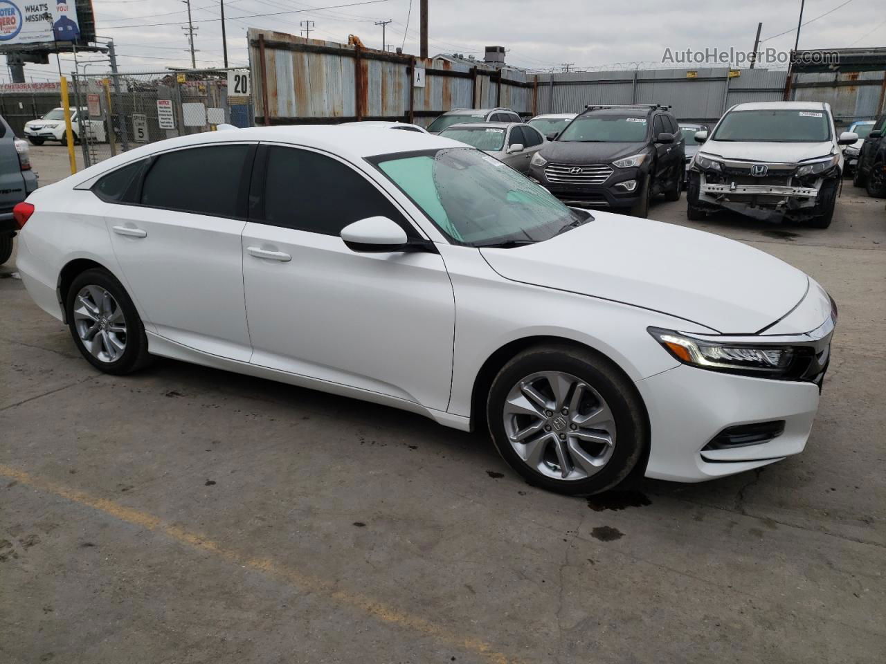 2020 Honda Accord Lx White vin: 1HGCV1F15LA092971