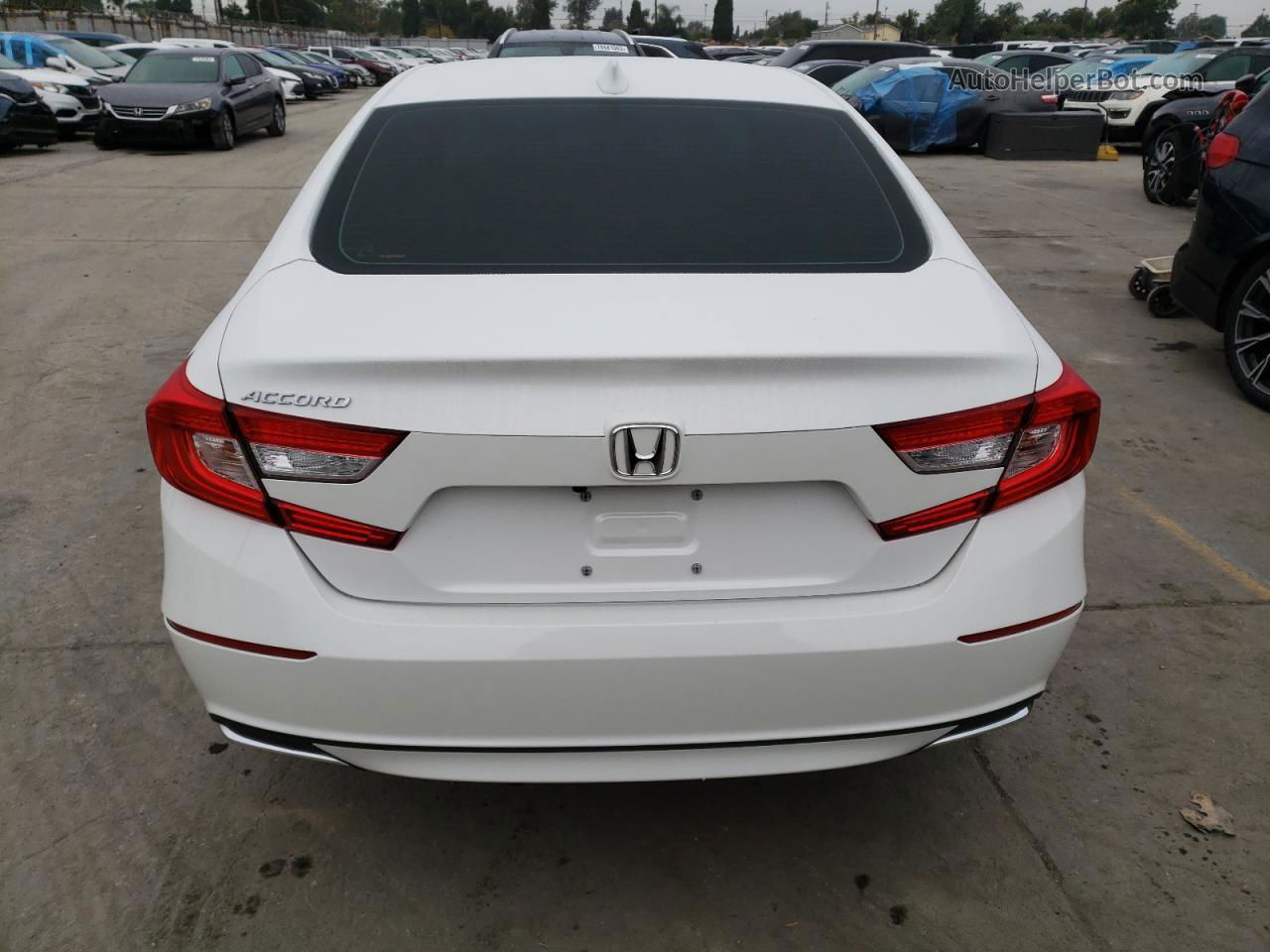 2020 Honda Accord Lx White vin: 1HGCV1F15LA092971