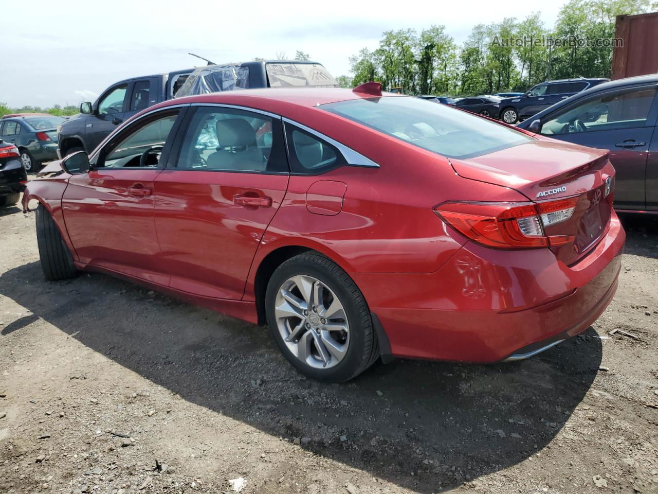 2018 Honda Accord Lx Красный vin: 1HGCV1F16JA143133