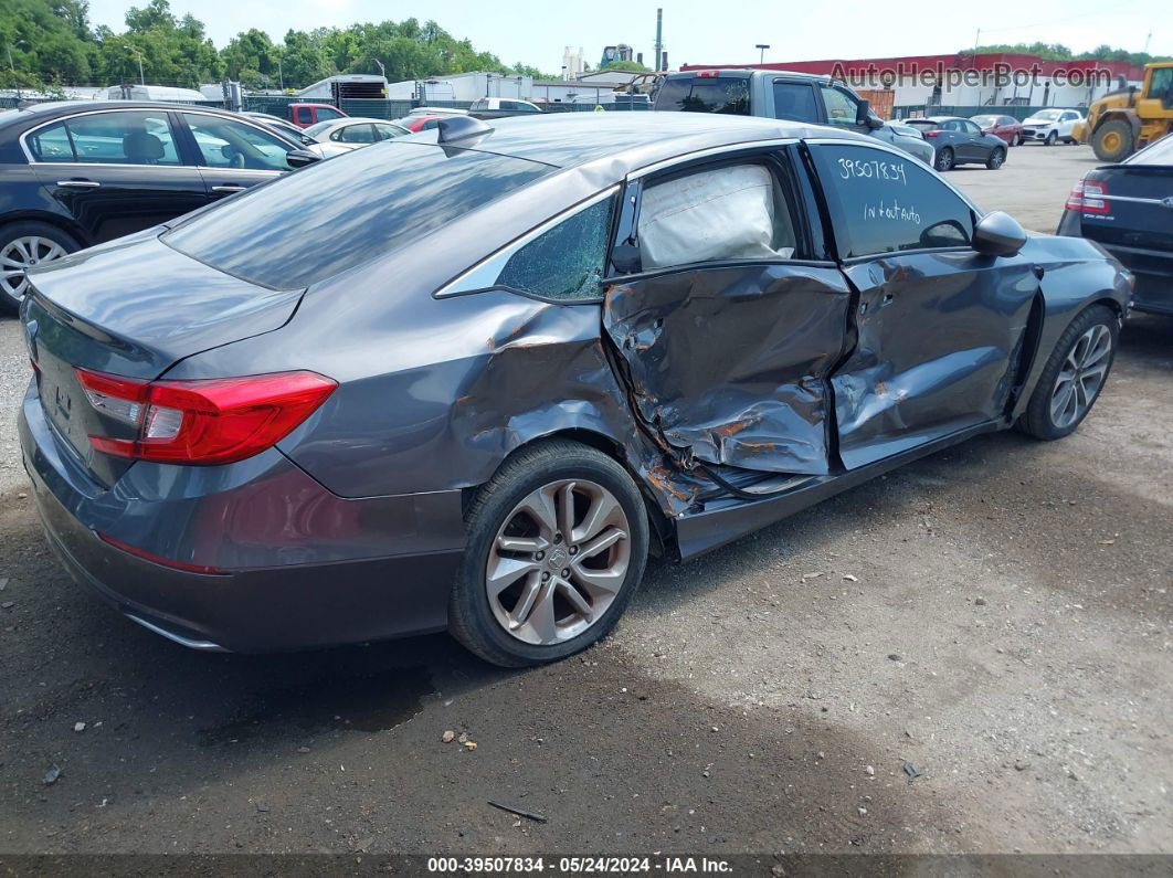 2018 Honda Accord Lx Gray vin: 1HGCV1F16JA165827