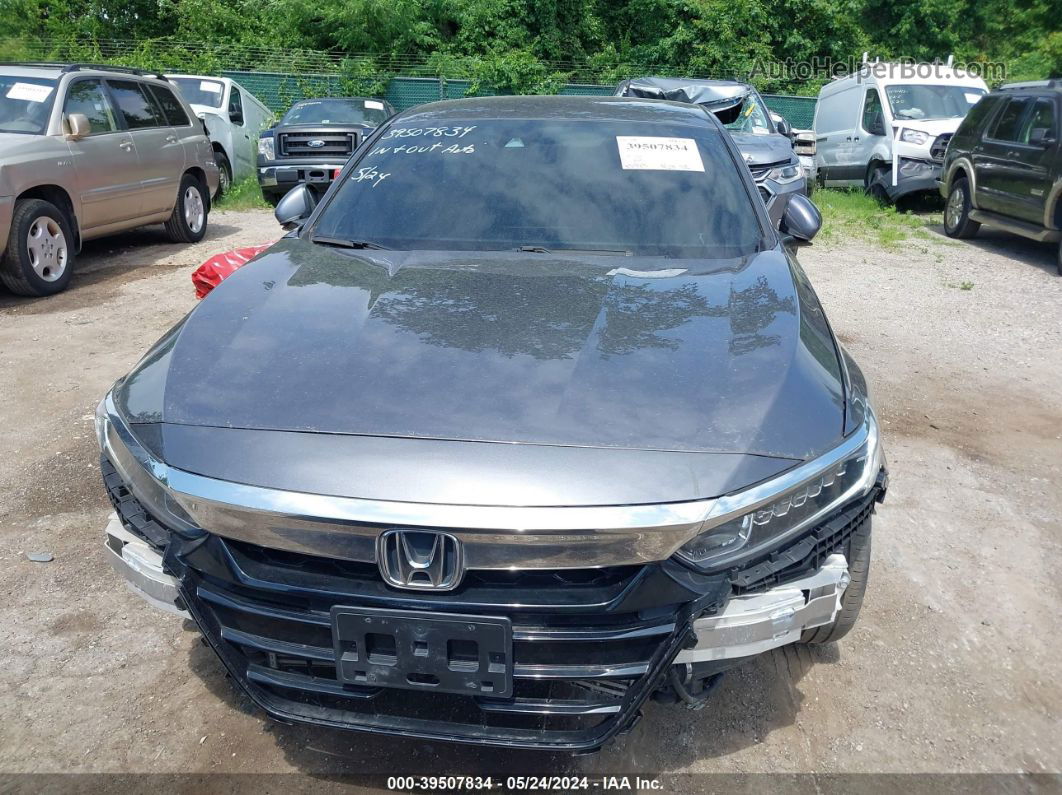 2018 Honda Accord Lx Gray vin: 1HGCV1F16JA165827