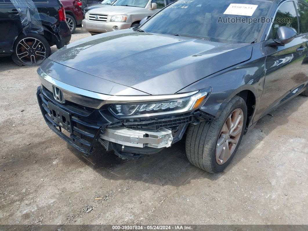 2018 Honda Accord Lx Gray vin: 1HGCV1F16JA165827