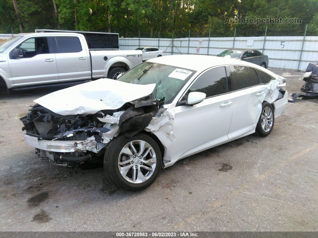 2018 Honda Accord Sedan Lx 1.5t White vin: 1HGCV1F16JA170641