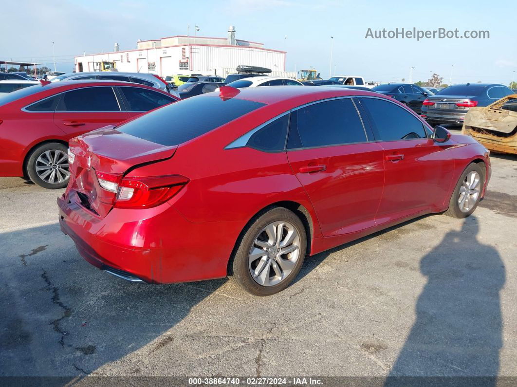 2018 Honda Accord Lx Red vin: 1HGCV1F16JA211463