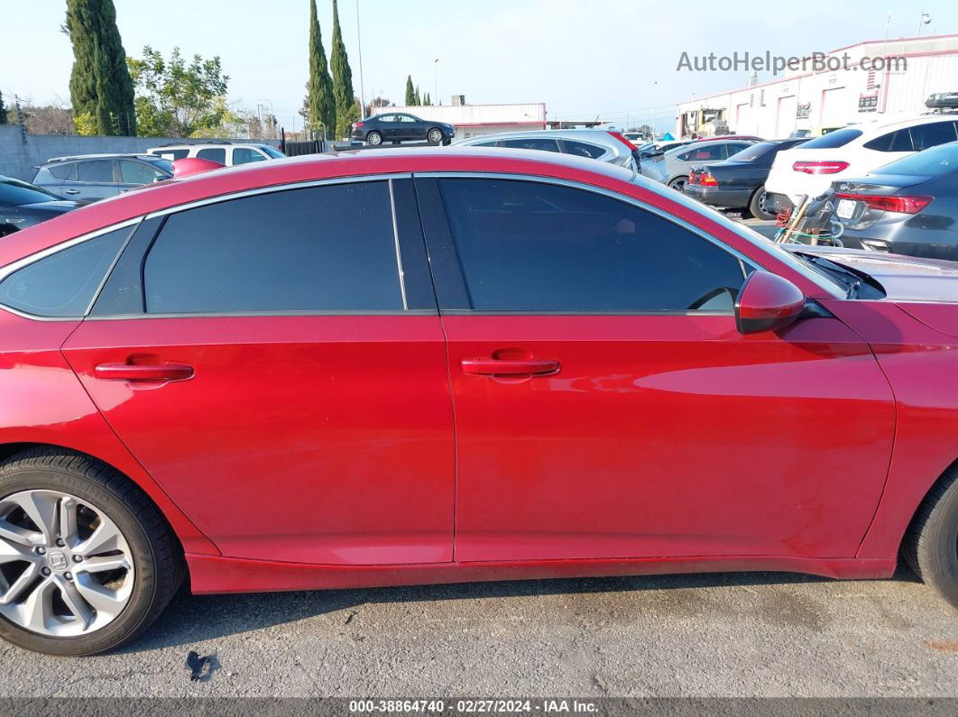 2018 Honda Accord Lx Red vin: 1HGCV1F16JA211463