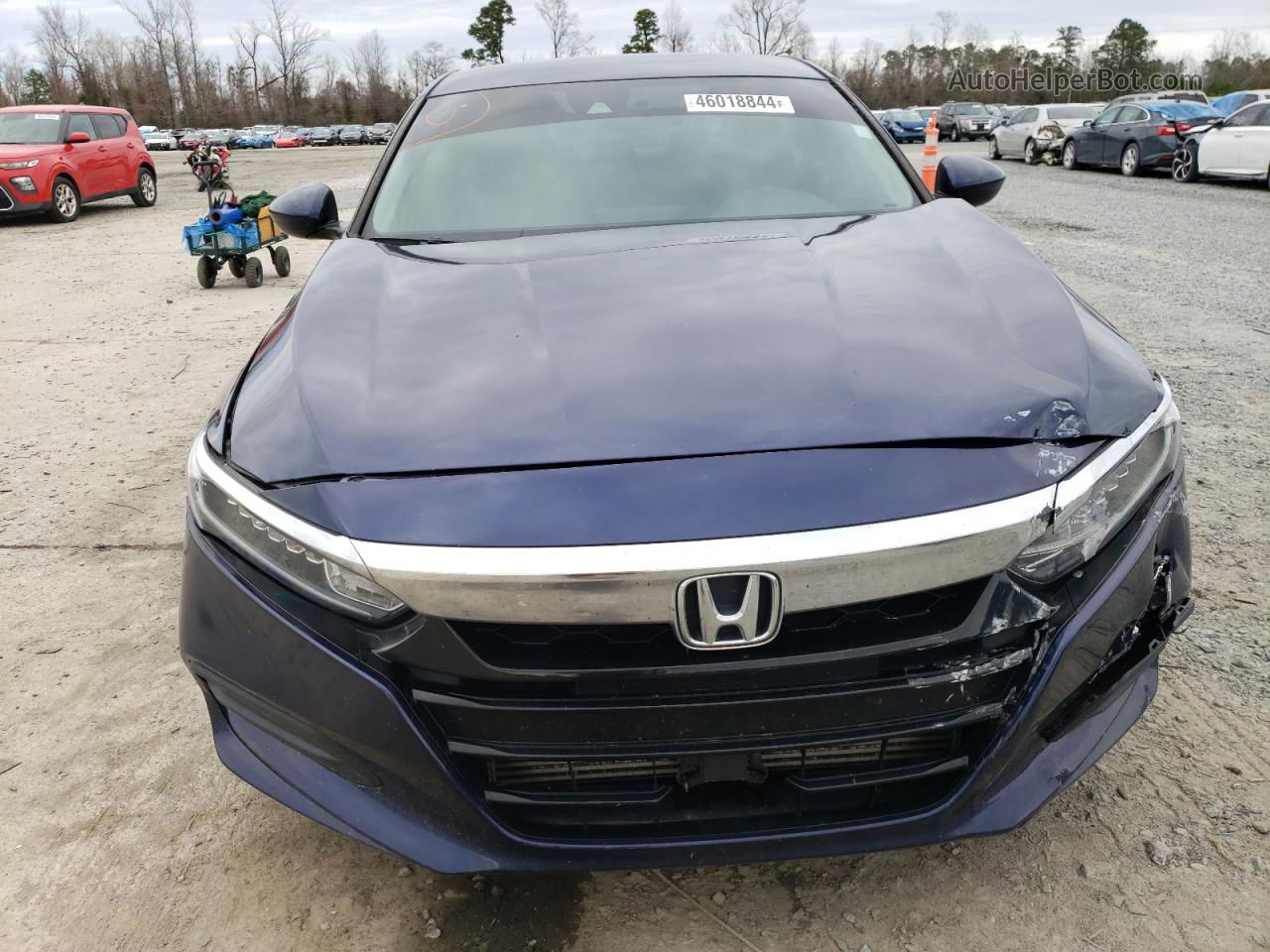 2018 Honda Accord Lx Синий vin: 1HGCV1F16JA231129