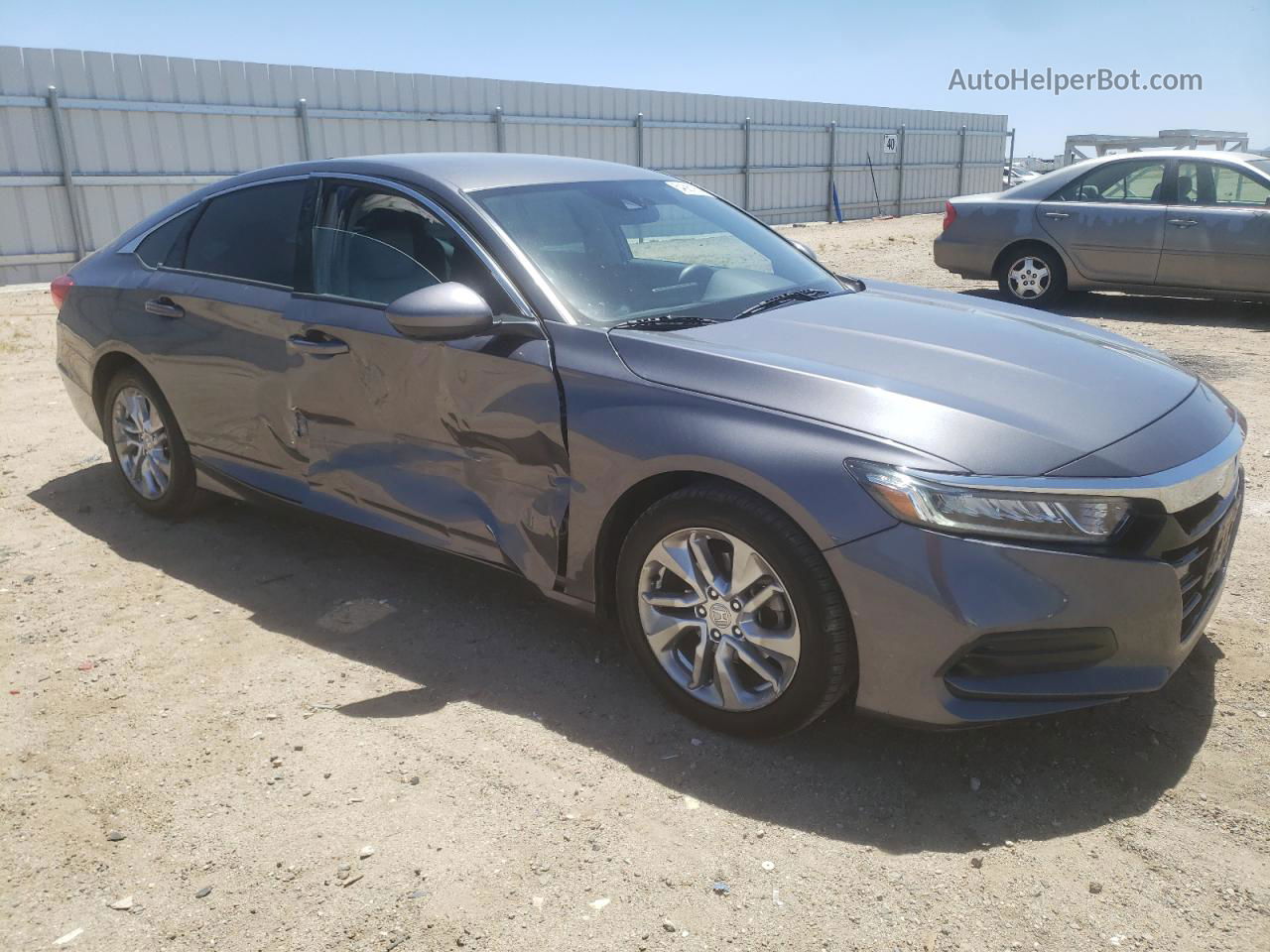 2018 Honda Accord Lx Gray vin: 1HGCV1F16JA235147