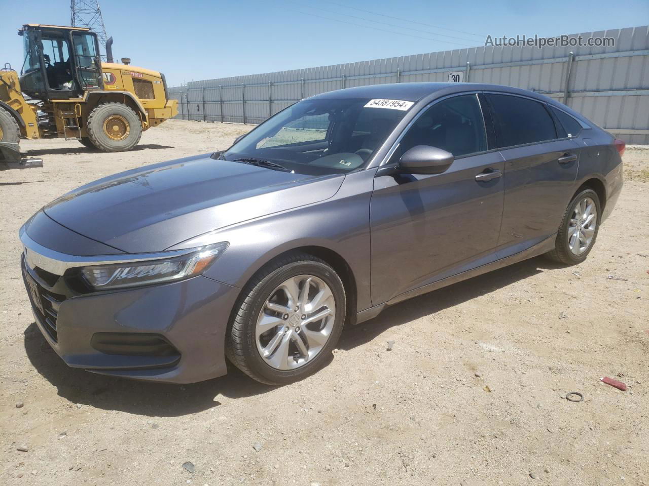 2018 Honda Accord Lx Gray vin: 1HGCV1F16JA235147