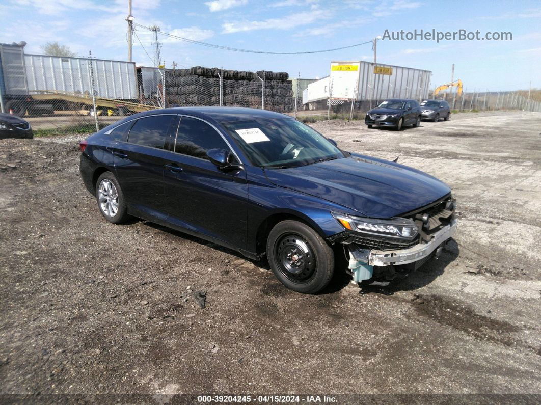 2018 Honda Accord Lx Blue vin: 1HGCV1F16JA247377