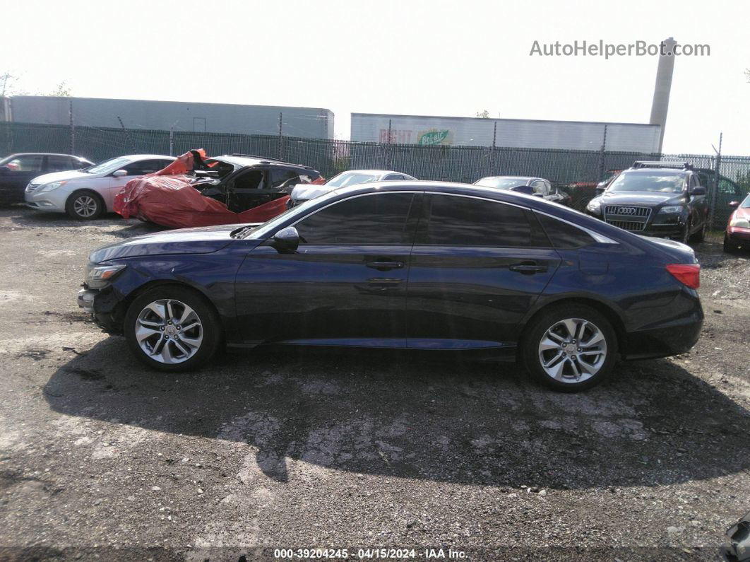 2018 Honda Accord Lx Blue vin: 1HGCV1F16JA247377