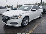 2018 Honda Accord Lx White vin: 1HGCV1F16JA255429