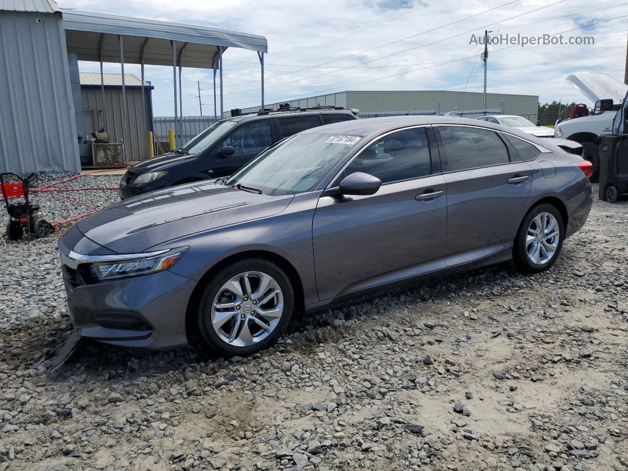 2019 Honda Accord Lx Gray vin: 1HGCV1F16KA022510