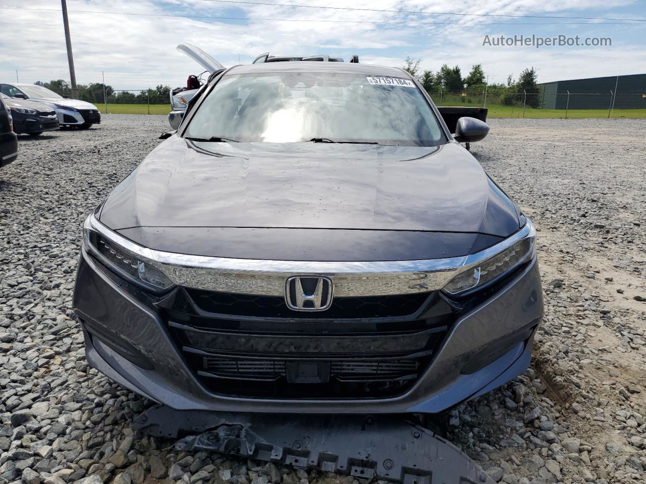 2019 Honda Accord Lx Gray vin: 1HGCV1F16KA022510