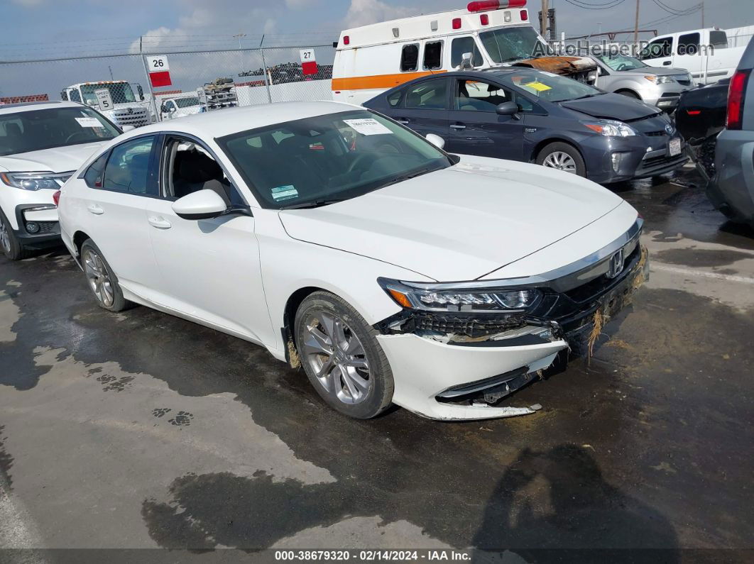 2019 Honda Accord Lx White vin: 1HGCV1F16KA030414