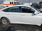 2019 Honda Accord Lx White vin: 1HGCV1F16KA030414