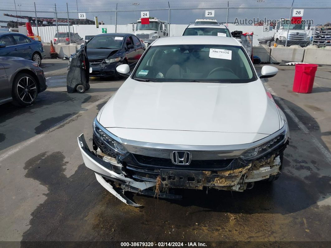 2019 Honda Accord Lx White vin: 1HGCV1F16KA030414