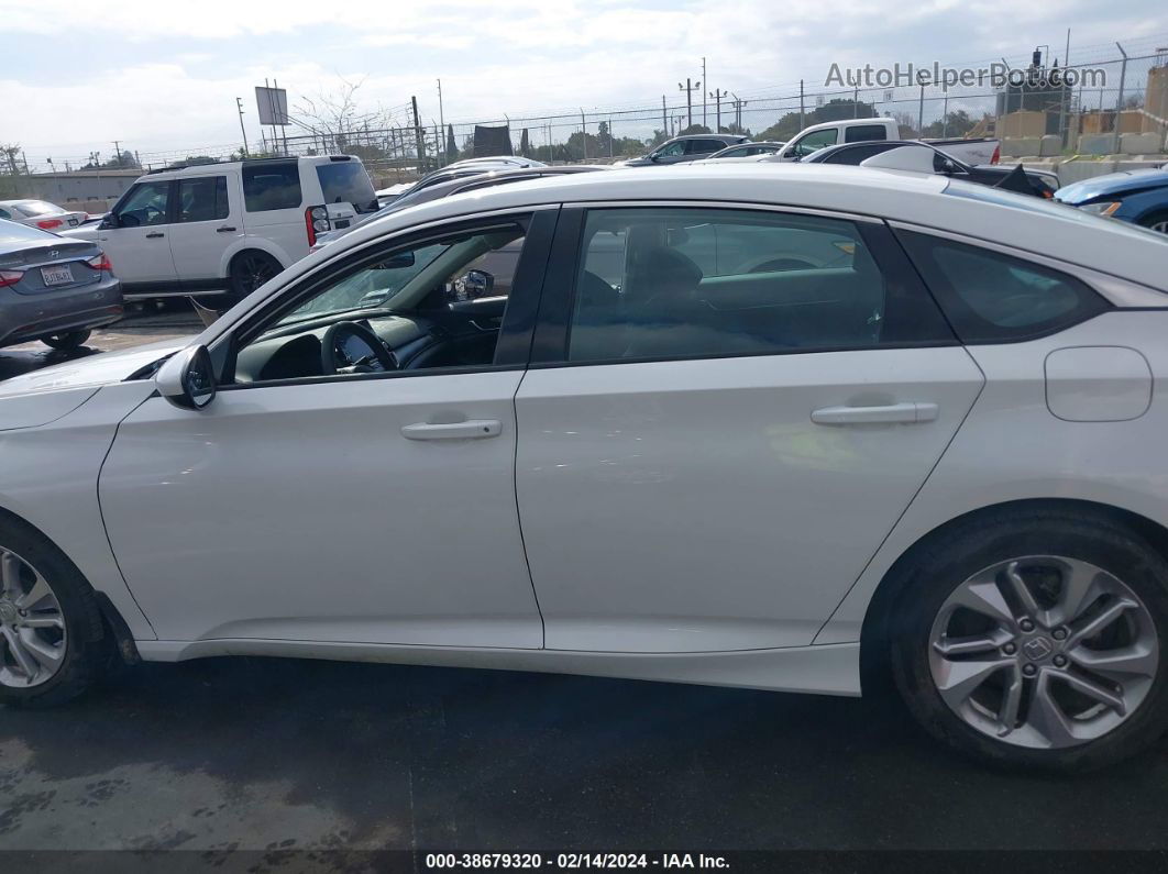 2019 Honda Accord Lx White vin: 1HGCV1F16KA030414