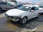 2019 Honda Accord Lx White vin: 1HGCV1F16KA030414