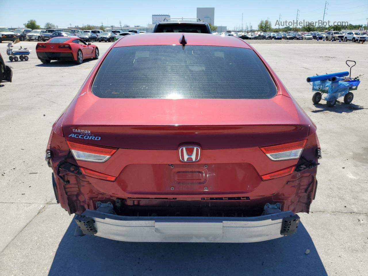 2019 Honda Accord Lx Red vin: 1HGCV1F16KA079130