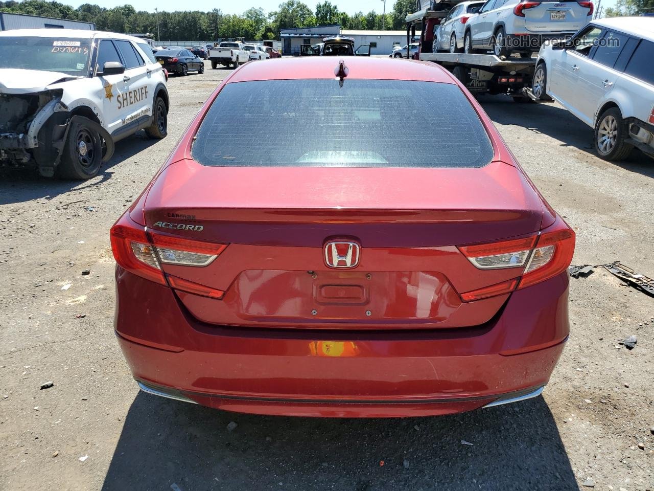 2019 Honda Accord Lx Red vin: 1HGCV1F16KA136197