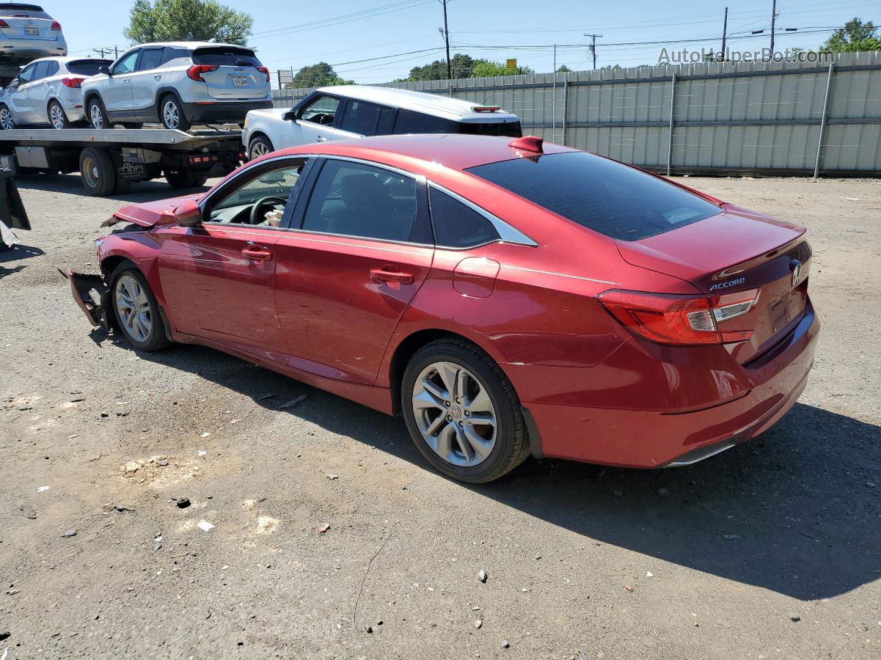 2019 Honda Accord Lx Red vin: 1HGCV1F16KA136197