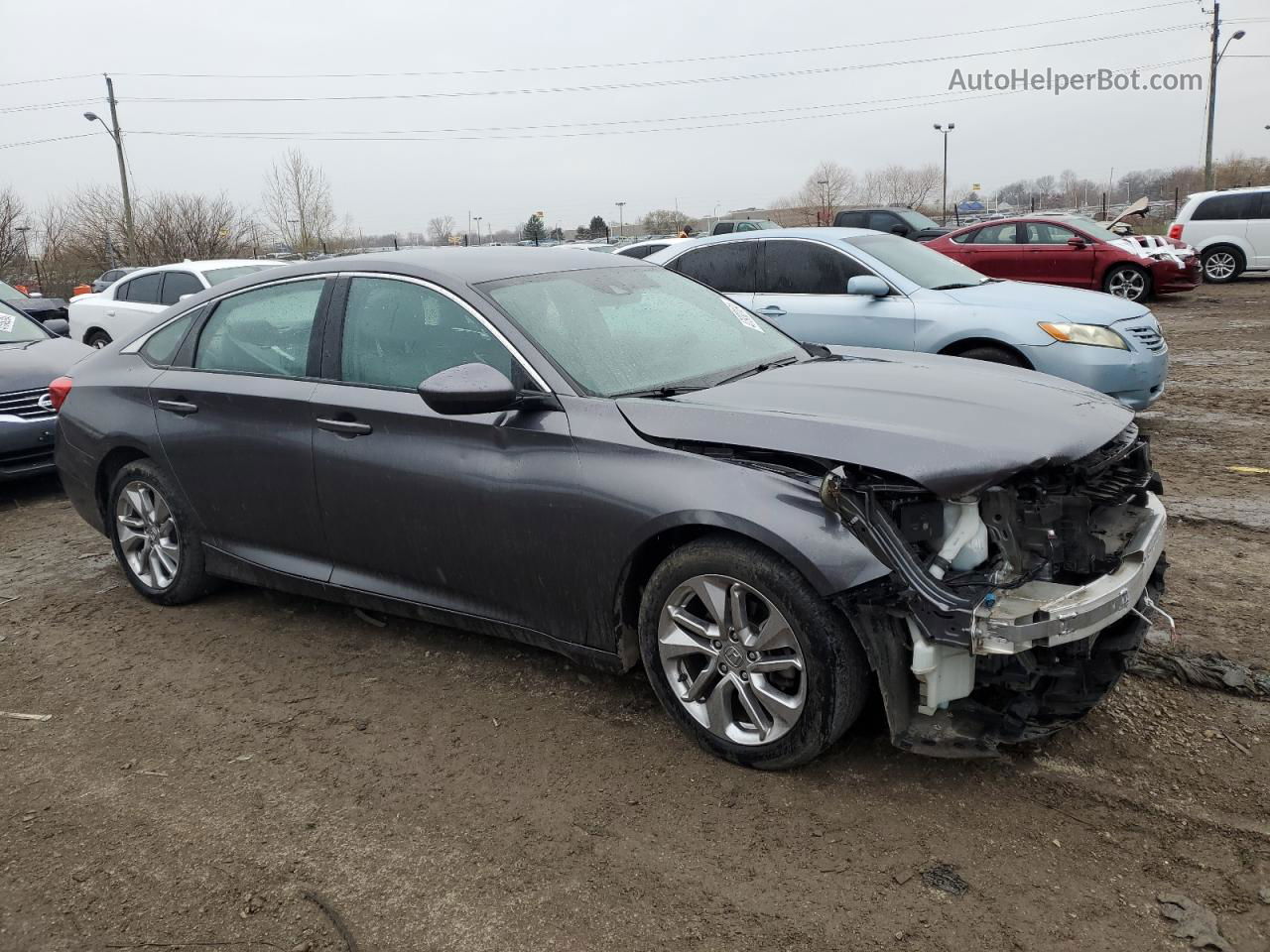 2020 Honda Accord Lx Gray vin: 1HGCV1F16LA004297