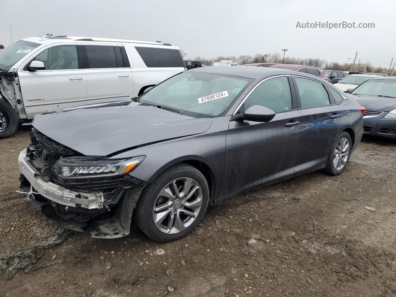 2020 Honda Accord Lx Gray vin: 1HGCV1F16LA004297