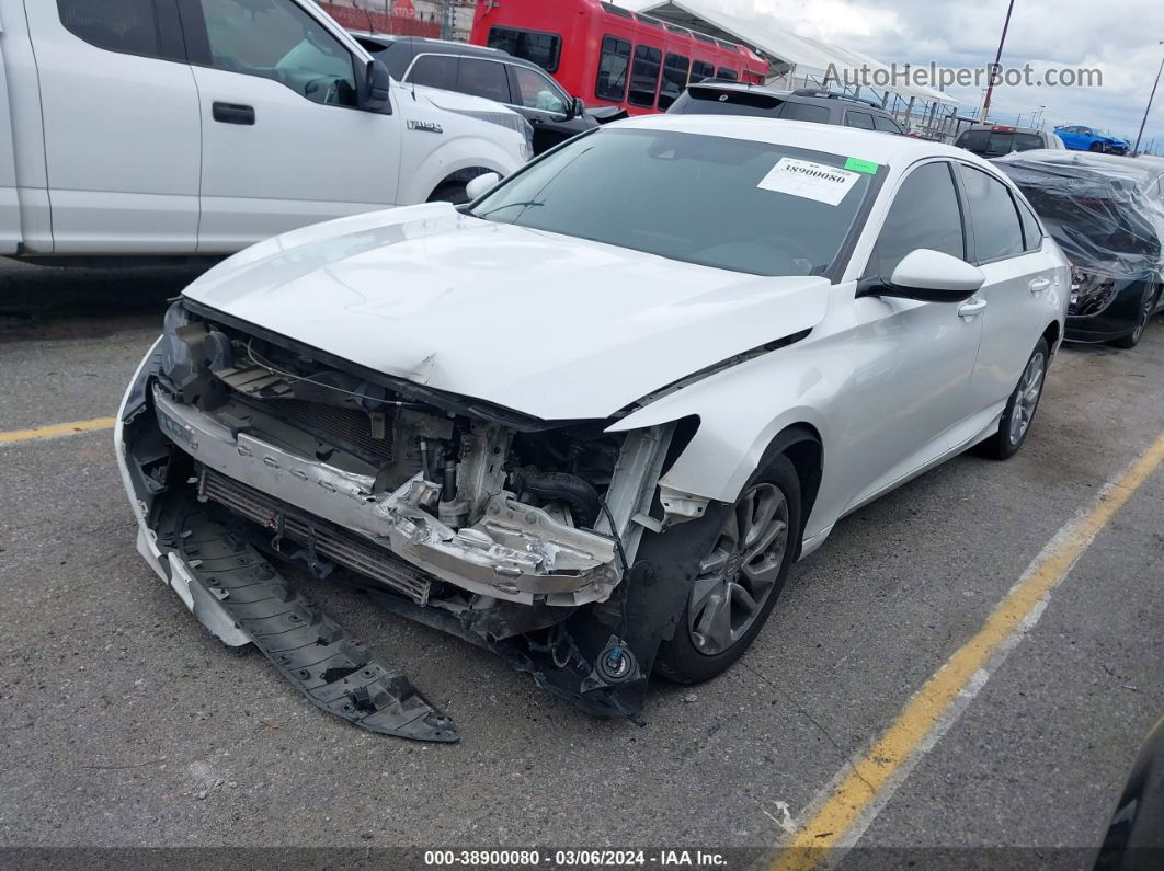 2020 Honda Accord Lx White vin: 1HGCV1F16LA065830