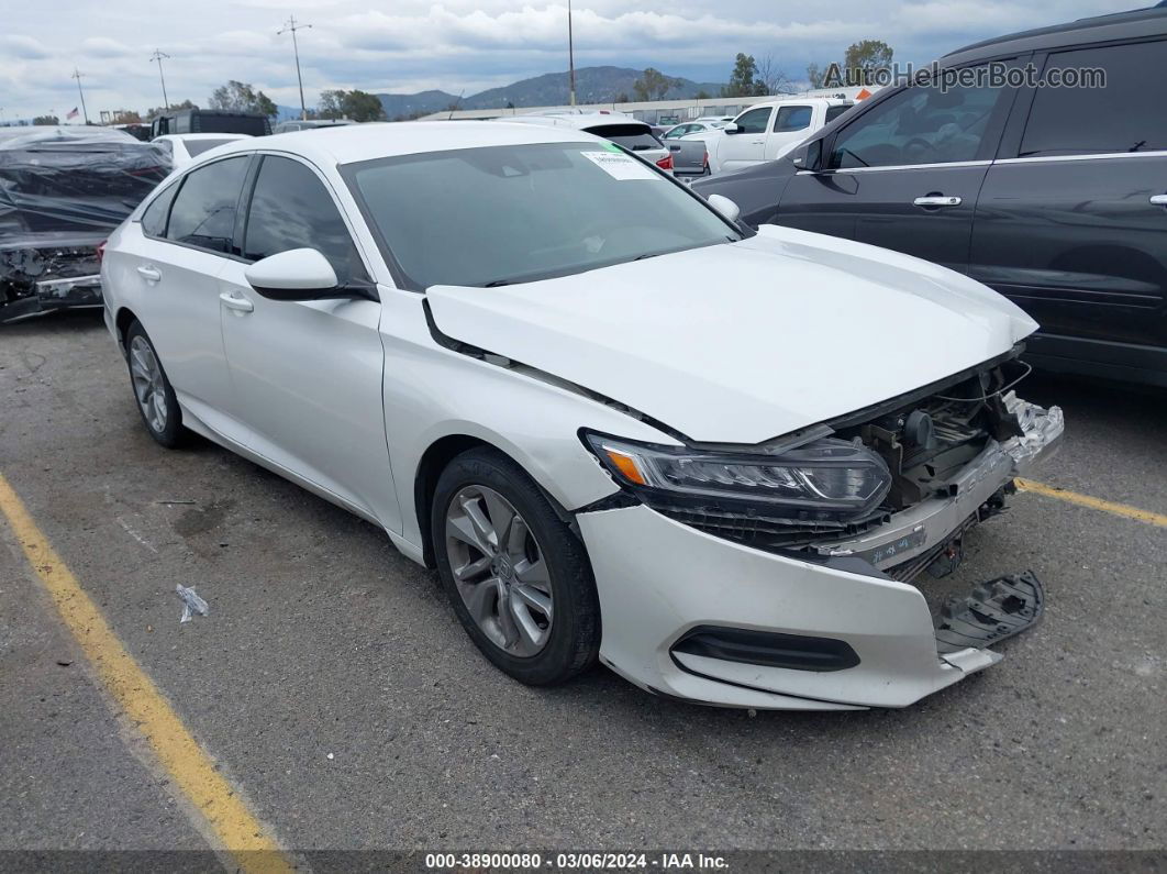 2020 Honda Accord Lx White vin: 1HGCV1F16LA065830