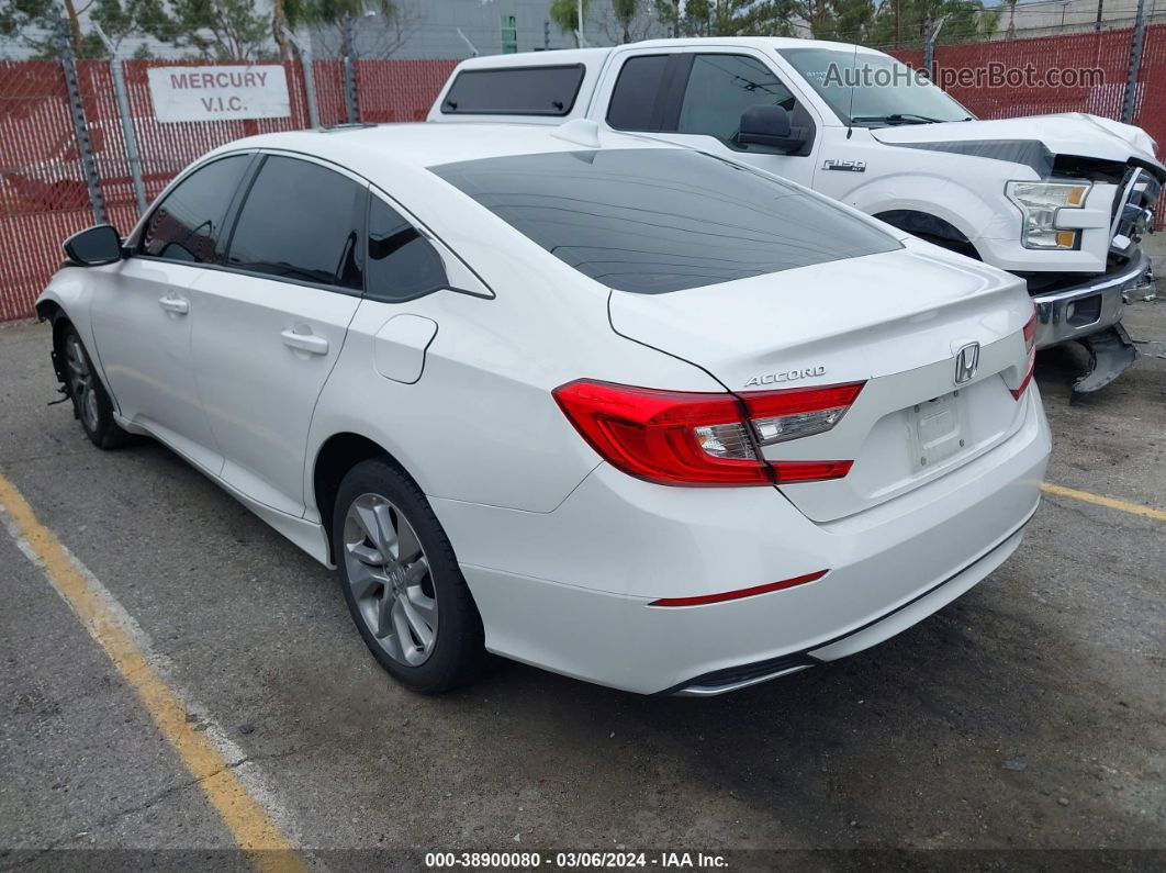 2020 Honda Accord Lx White vin: 1HGCV1F16LA065830