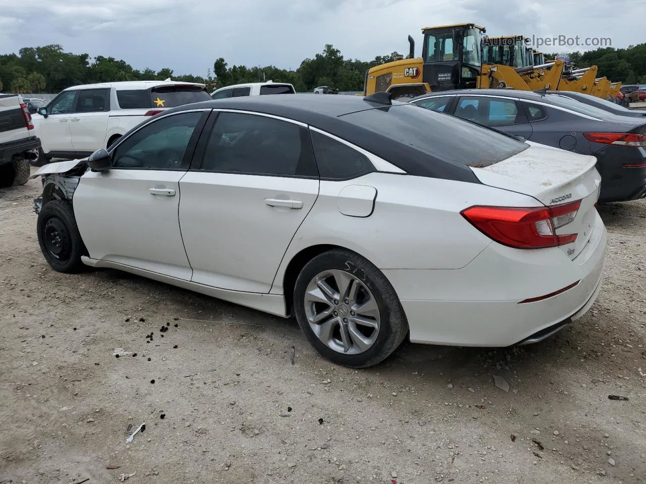 2020 Honda Accord Lx White vin: 1HGCV1F16LA130675