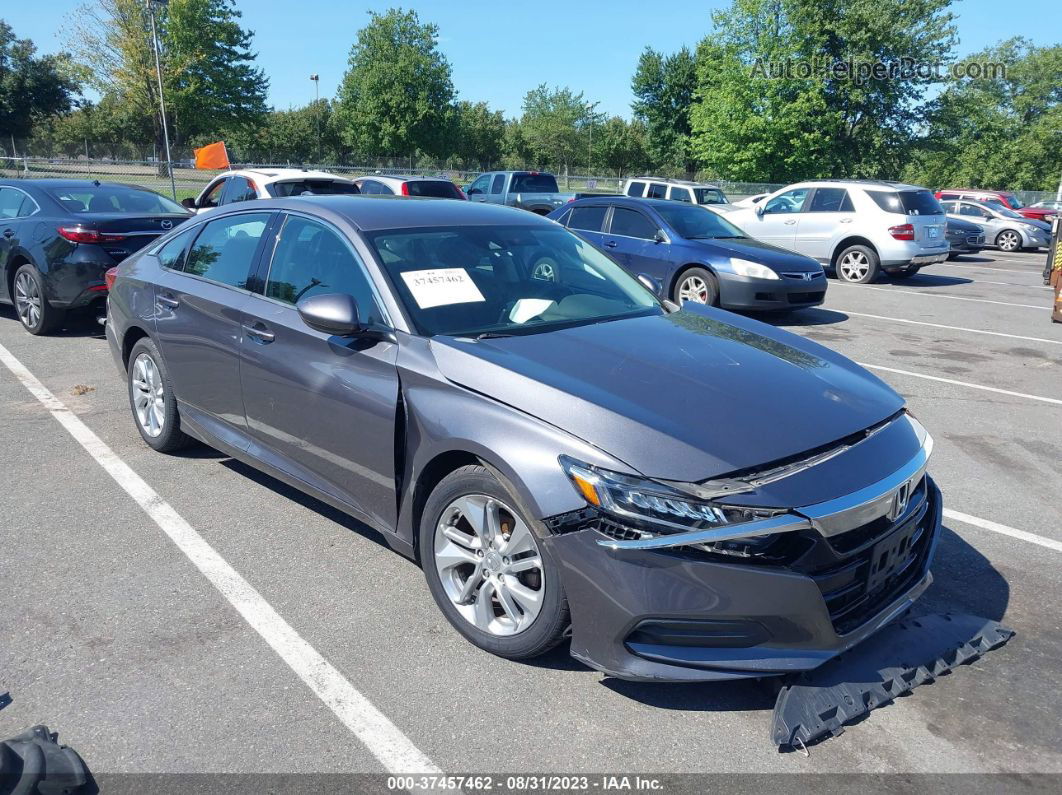 2018 Honda Accord Sedan Lx 1.5t Gray vin: 1HGCV1F17JA082505