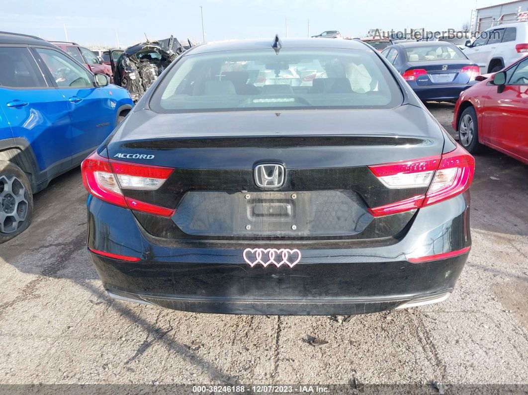 2018 Honda Accord Lx Black vin: 1HGCV1F17JA083847