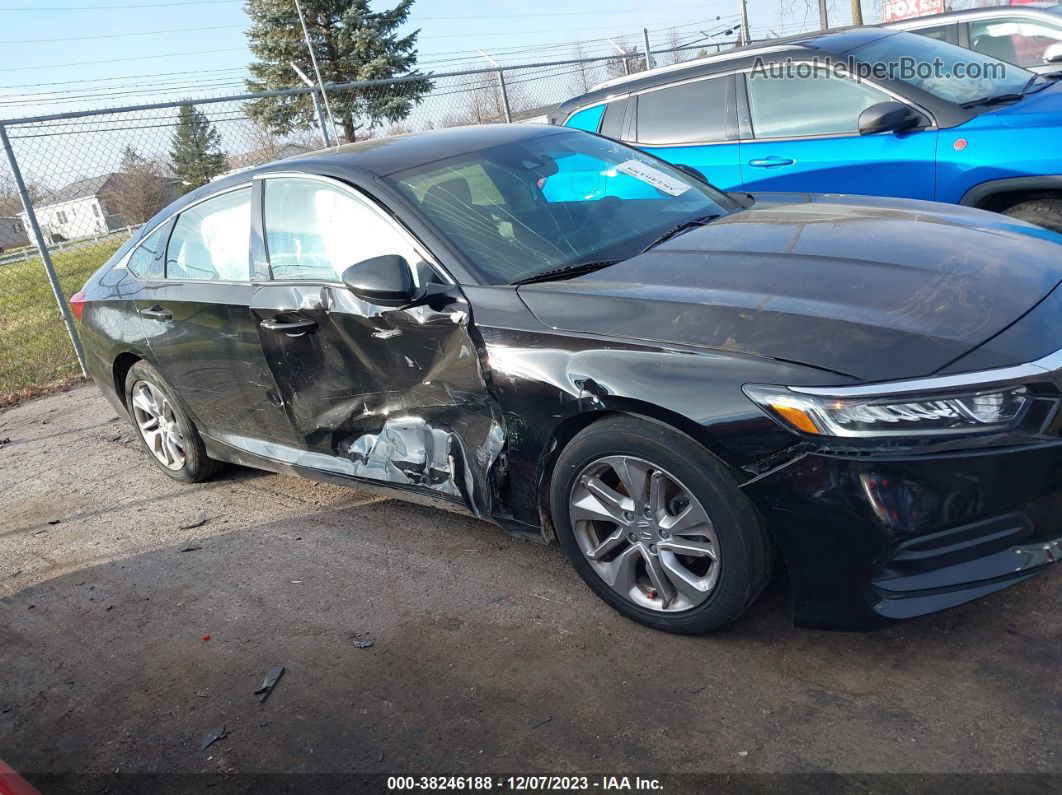 2018 Honda Accord Lx Black vin: 1HGCV1F17JA083847