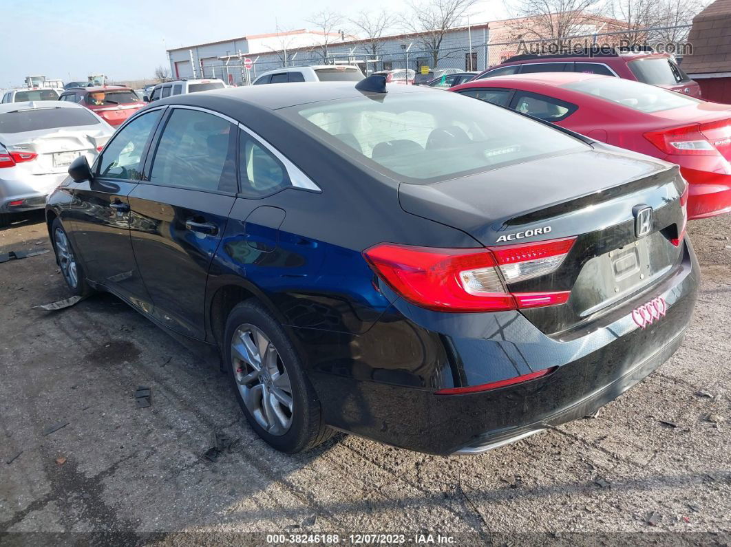 2018 Honda Accord Lx Black vin: 1HGCV1F17JA083847