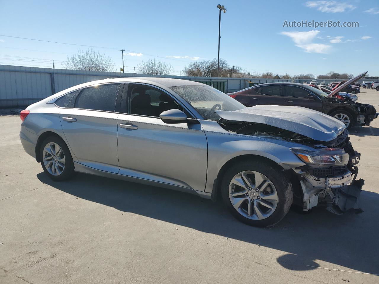 2018 Honda Accord Lx Silver vin: 1HGCV1F17JA195614