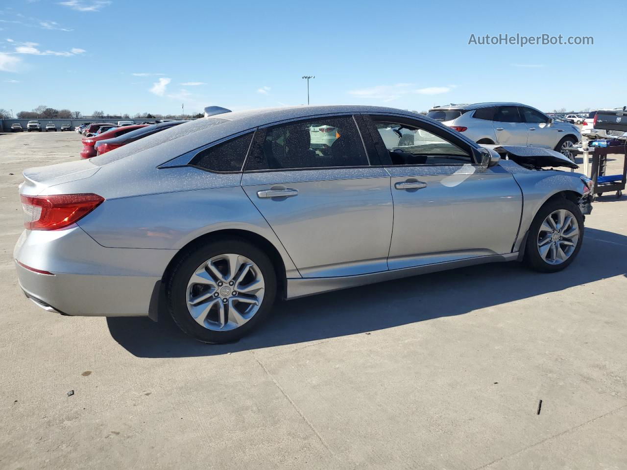 2018 Honda Accord Lx Silver vin: 1HGCV1F17JA195614