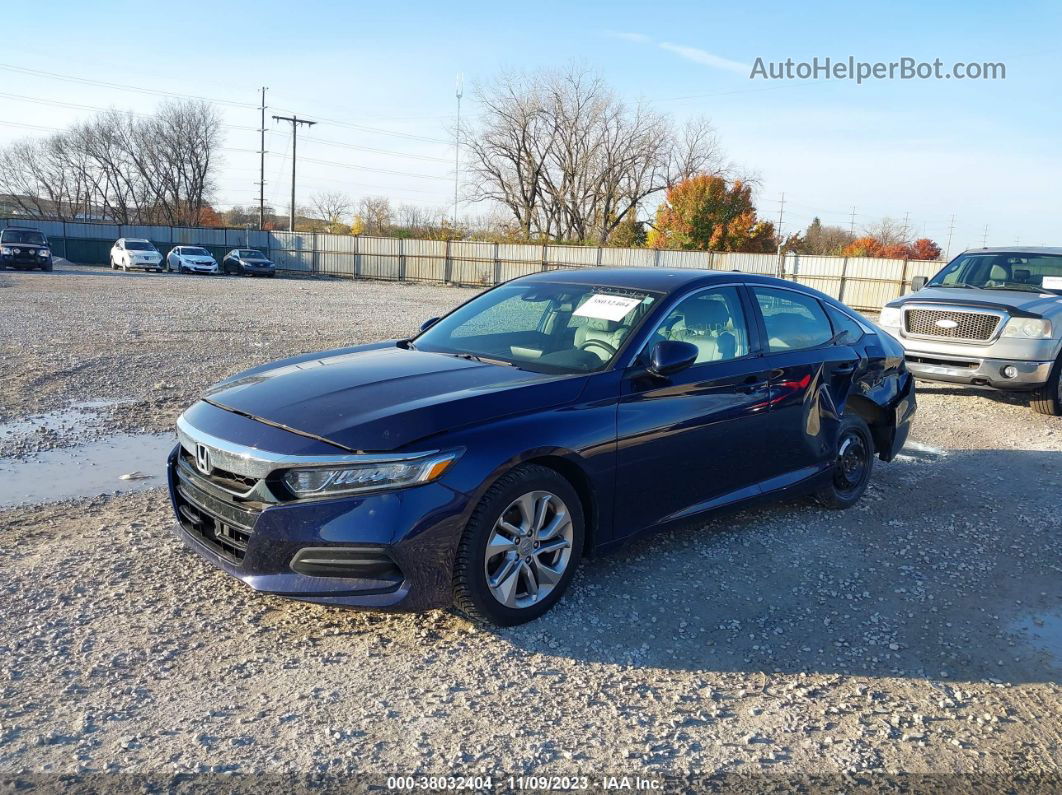 2018 Honda Accord Sedan Lx 1.5t Blue vin: 1HGCV1F17JA259912