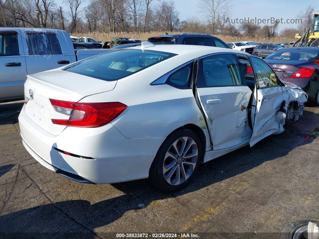 2019 Honda Accord Lx White vin: 1HGCV1F17KA022936